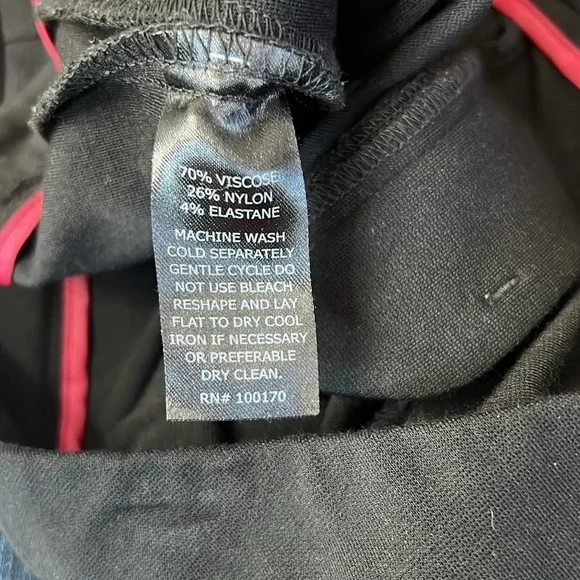 The Savile Row Co. London Women’s Black fitted ponte style pants. Size 10 - Picture 7 of 8